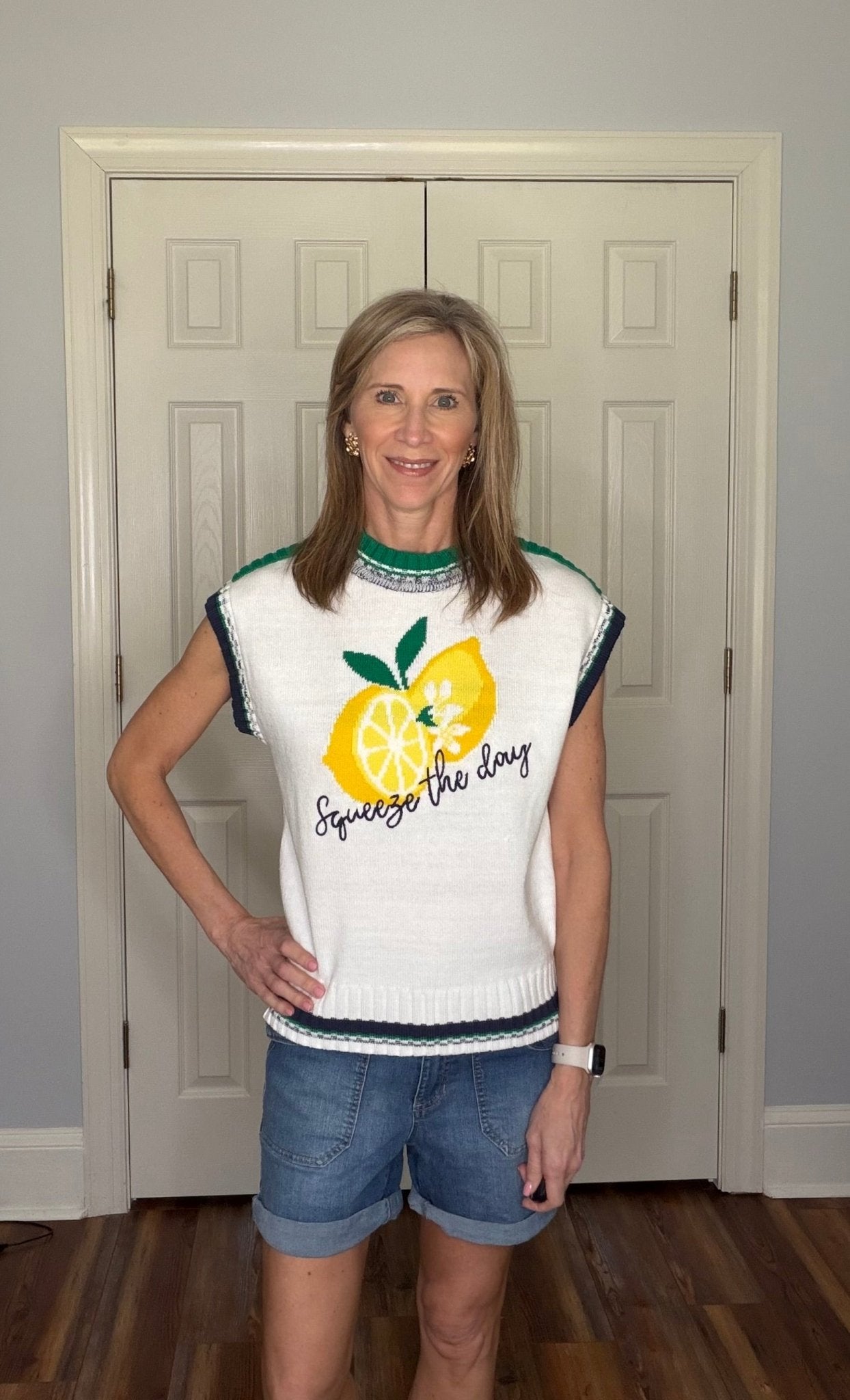 "SQUEEZE THE DAY' SWEATER - Gopher Lane Boutique & Gifts