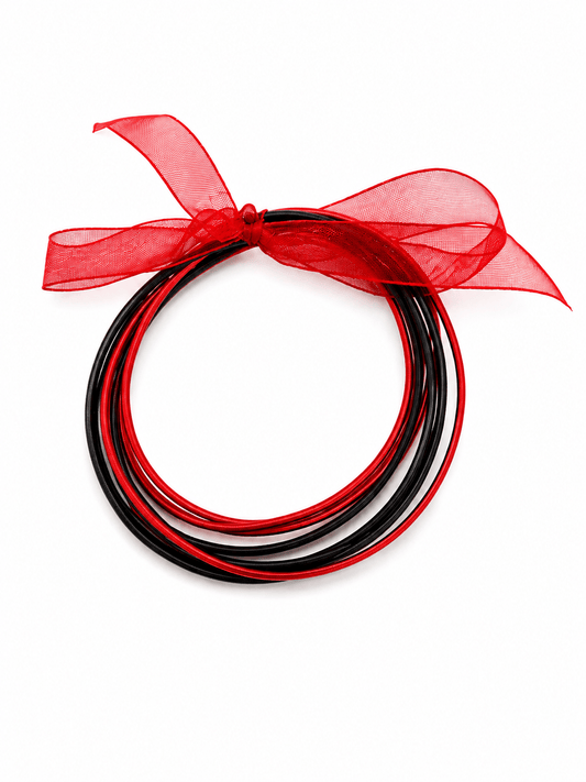 STRING BRACLET SET/RED/BLACK - Gopher Lane Boutique & Gifts