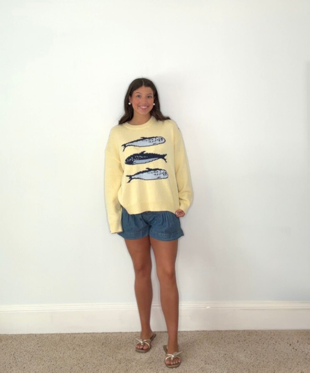 SUNSHINE SARDINE SWEATER - Gopher Lane Boutique & Gifts