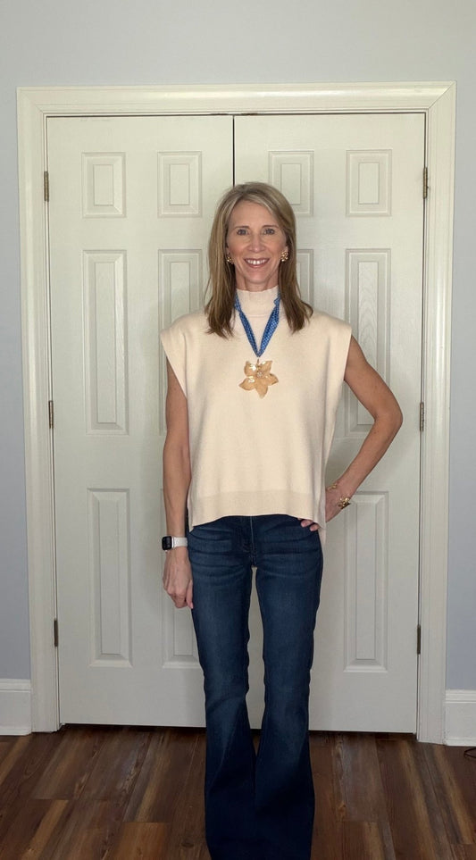 SUTTON MOCK NECK SWEATER - OATMEAL - Gopher Lane Boutique & Gifts
