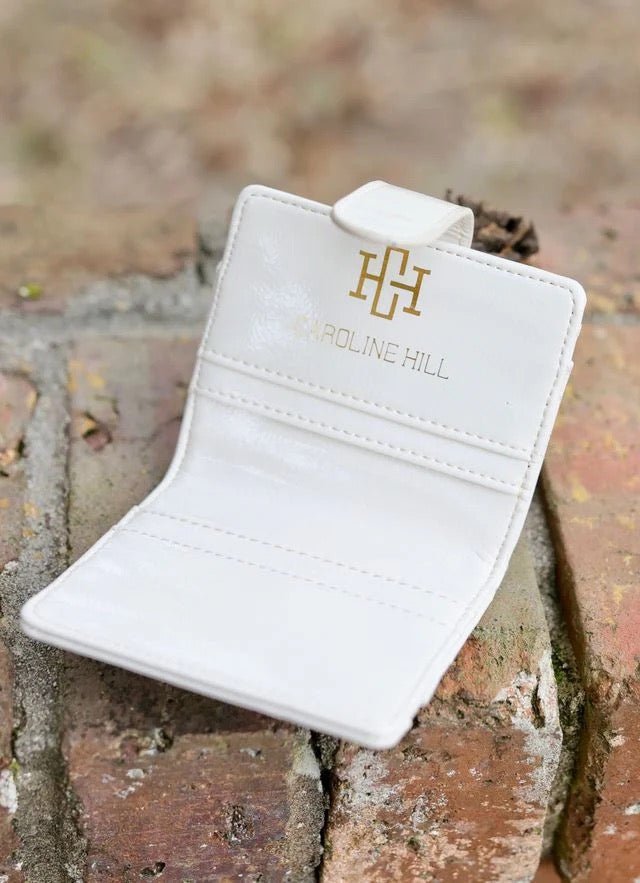 TATE CARD HOLDER WALLET - IVORY PATENT LQ - Gopher Lane Boutique & Gifts