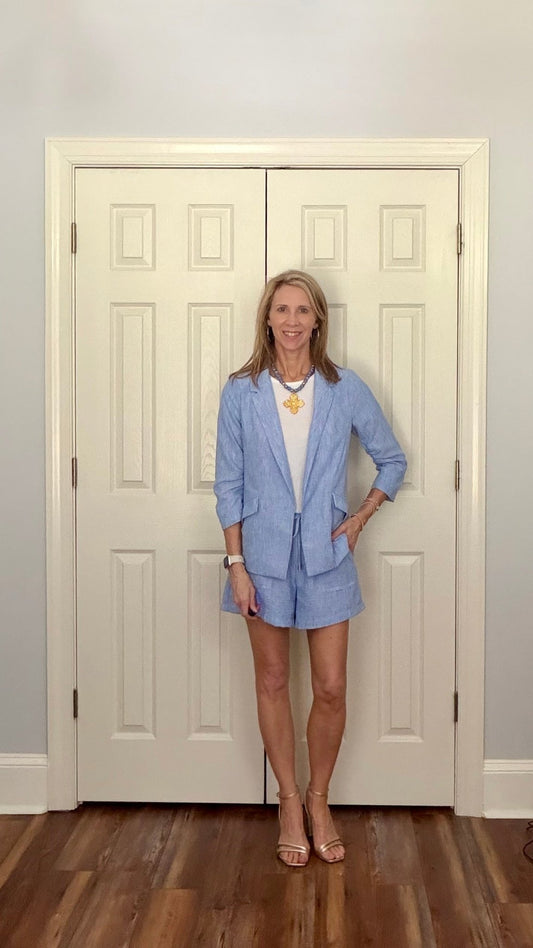 TAYLOR BLAZER AND SHORTS SET - Gopher Lane Boutique & Gifts