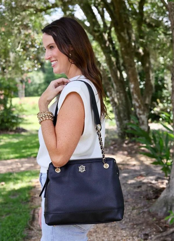 TEEGAN TOTE - BLACK - Gopher Lane Boutique & Gifts