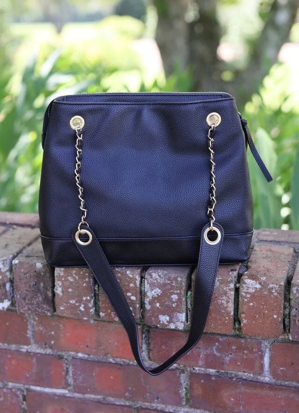 TEEGAN TOTE - BLACK - Gopher Lane Boutique & Gifts