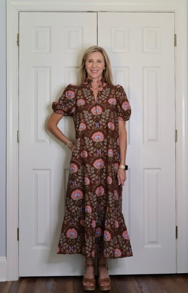 The Clementine Floral Eyelet Midi Dress - Gopher Lane Boutique & Gifts