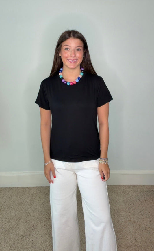 THE ESSENTIAL TEE IN BLACK BY KARLIE - Gopher Lane Boutique & Gifts