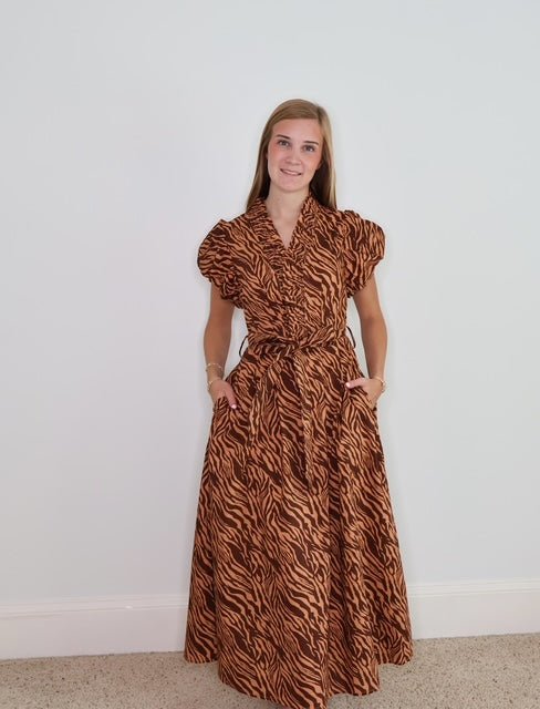 THE GOLDEN TIGER MAXI DRESS - Gopher Lane Boutique & Gifts