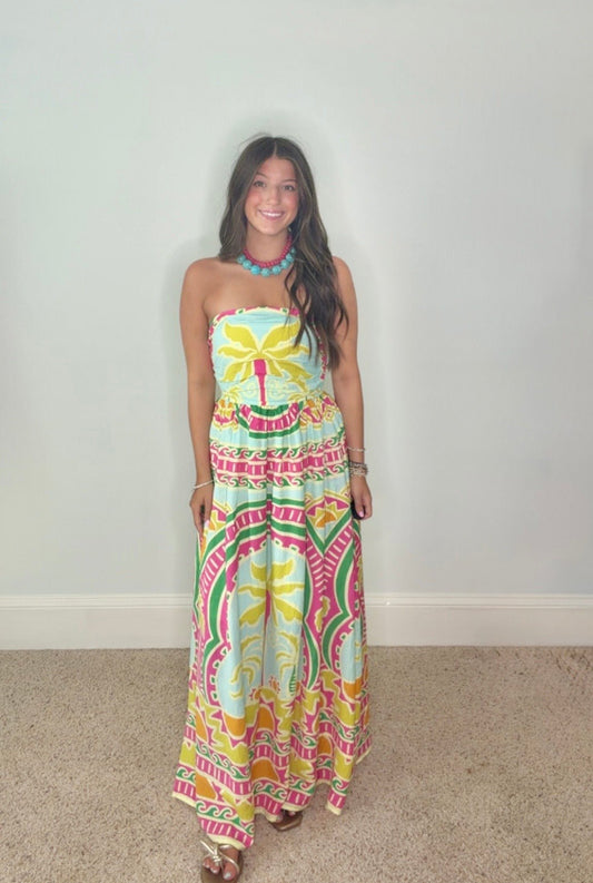 THE MALIA TROPICAL MAXI DRESS BY KARLIE - Gopher Lane Boutique & Gifts