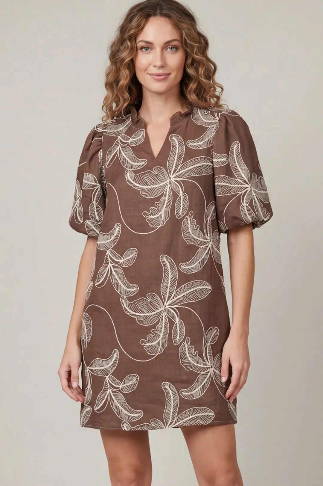 THE MIRANDA PUFF SLEEVE DRESS - Gopher Lane Boutique & Gifts