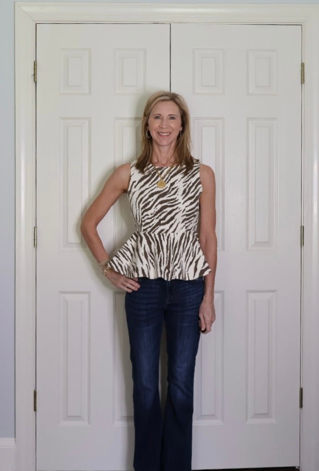 THE OAKLYNN SLEEVELESS PEPLUM TOP - Gopher Lane Boutique & Gifts