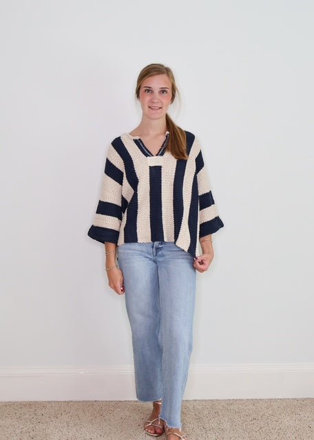 THE PRESLEE STRIPED KNIT TOP - Gopher Lane Boutique & Gifts