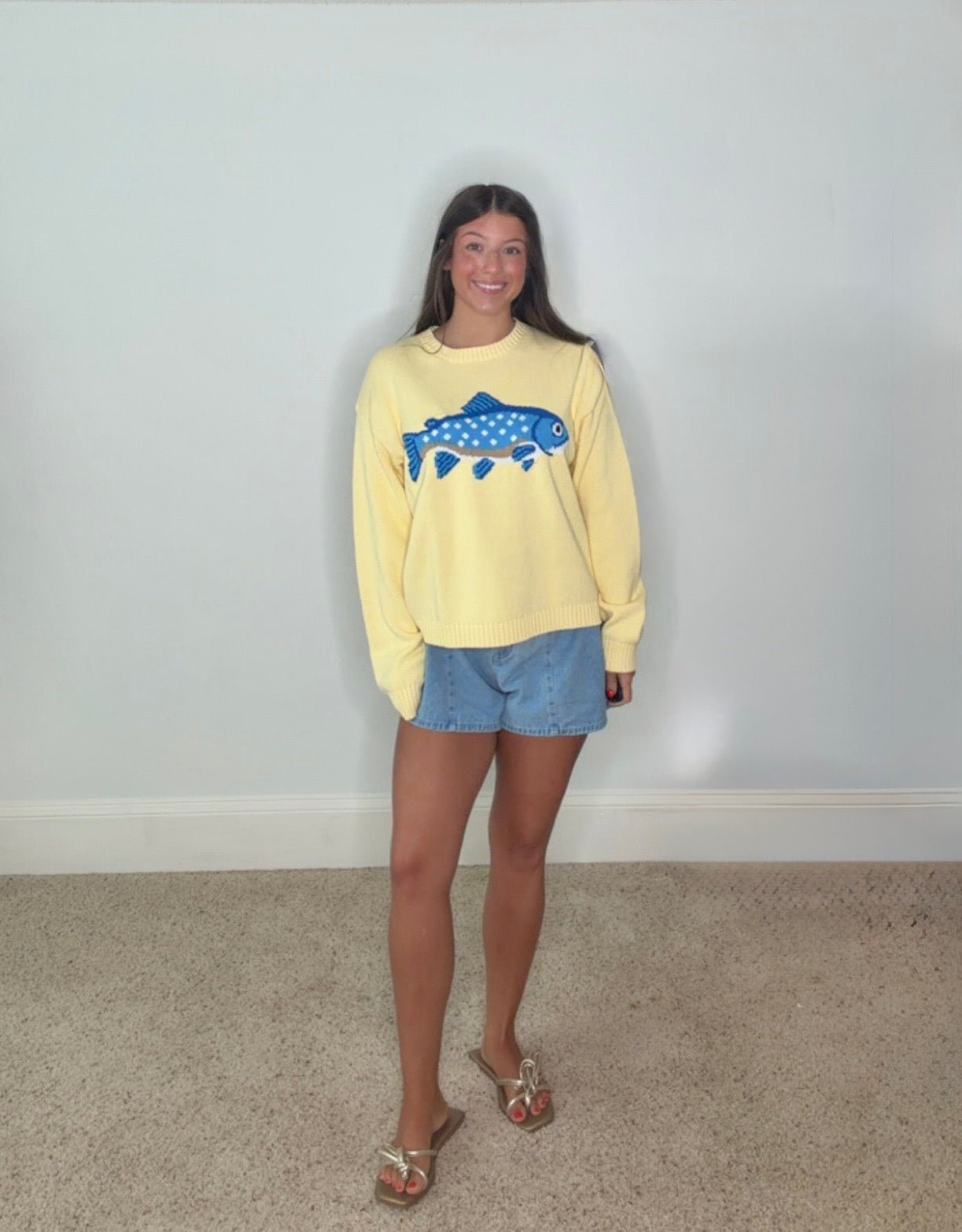 THE SADIE FISH SWEATER - Gopher Lane Boutique & Gifts