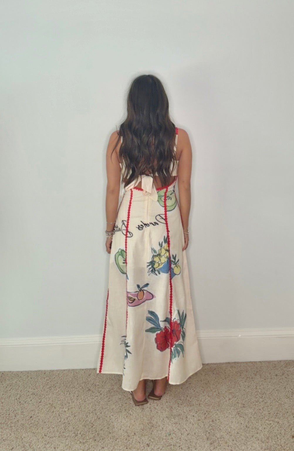 THE VALENCIA ORCHARD FRUIT PRINT MAXI DRESS - Gopher Lane Boutique & Gifts