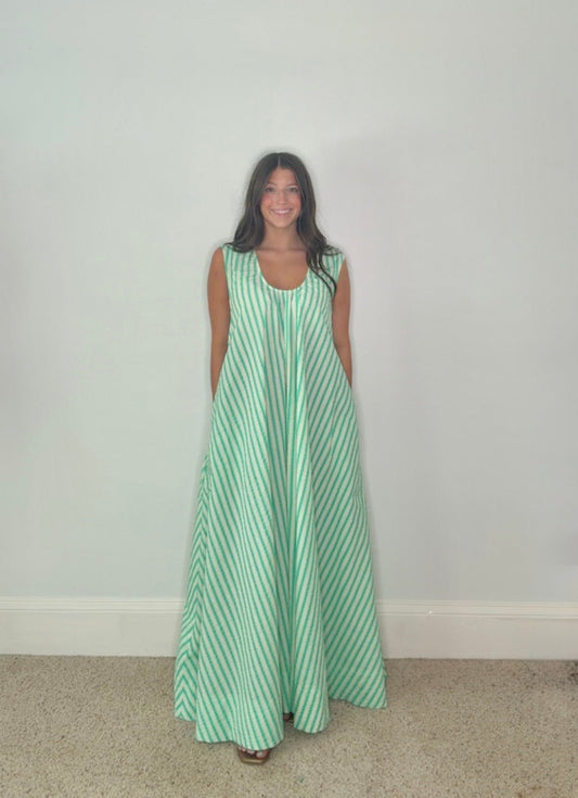TINSLEY STRIPED MAXI DRESS BY KARLIE - Gopher Lane Boutique & Gifts