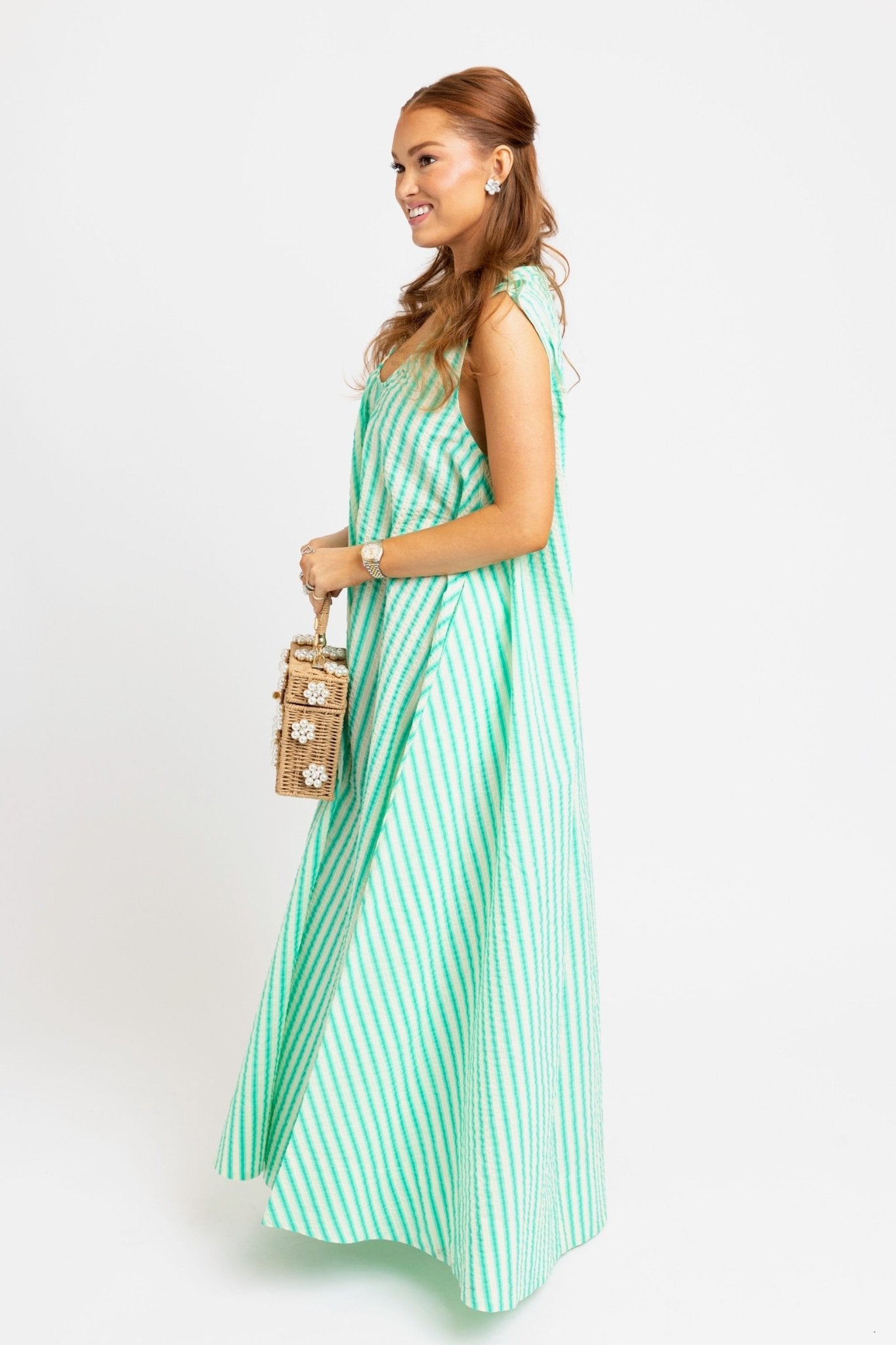 TINSLEY STRIPED MAXI DRESS BY KARLIE - Gopher Lane Boutique & Gifts