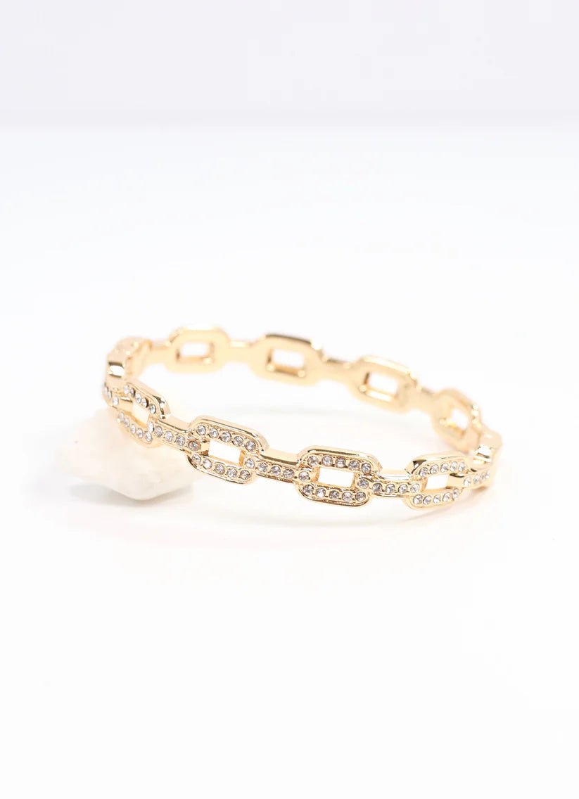 TISDALE CZ METAL LINK BRACELET - Gopher Lane Boutique & Gifts