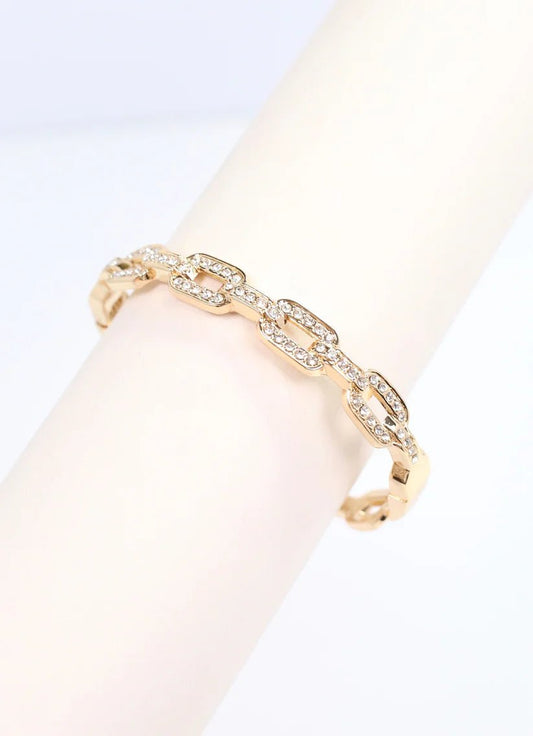 TISDALE CZ METAL LINK BRACELET - Gopher Lane Boutique & Gifts