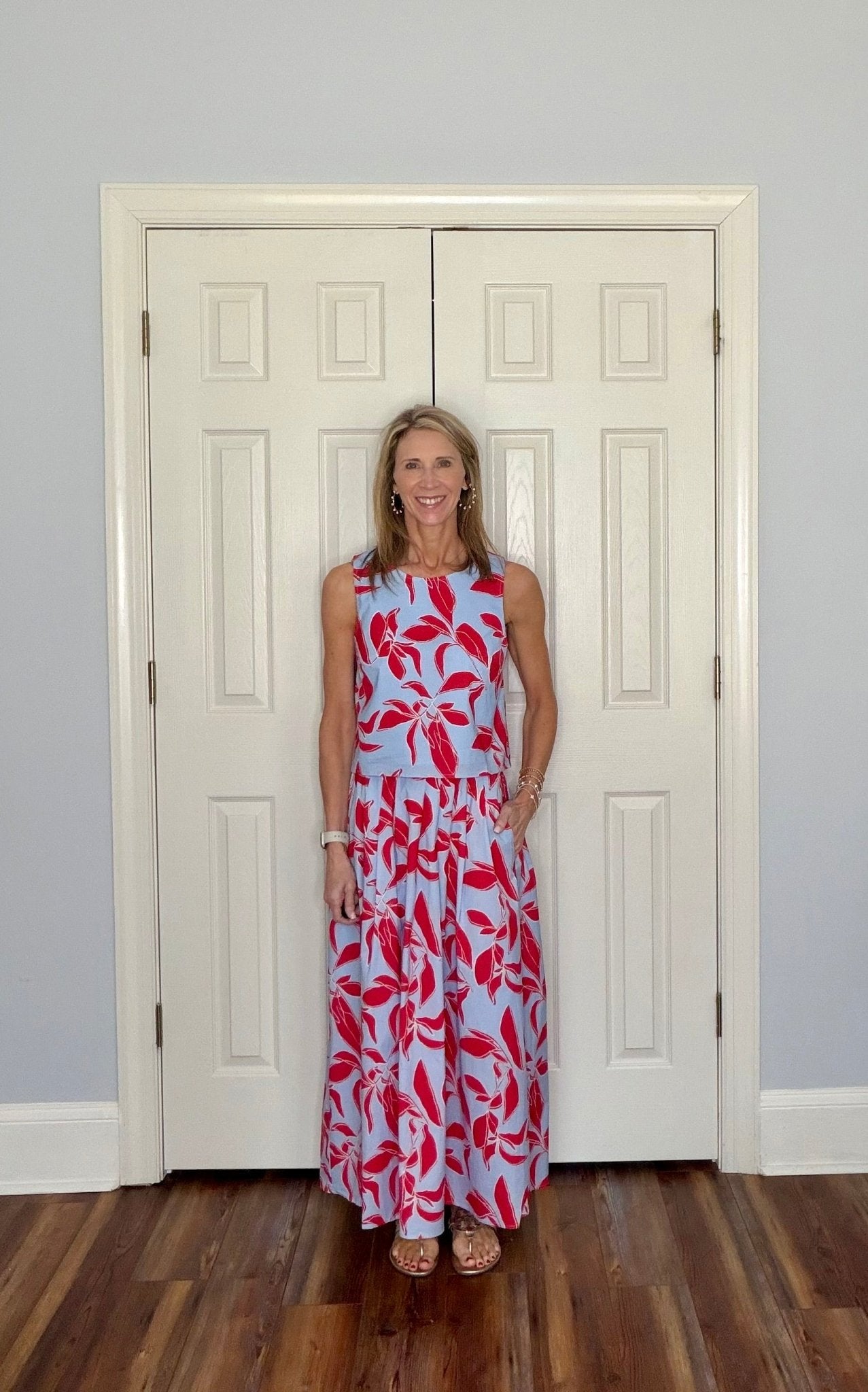 TROPICAL BLOOMS MAXI SKIRT SET - Gopher Lane Boutique & Gifts