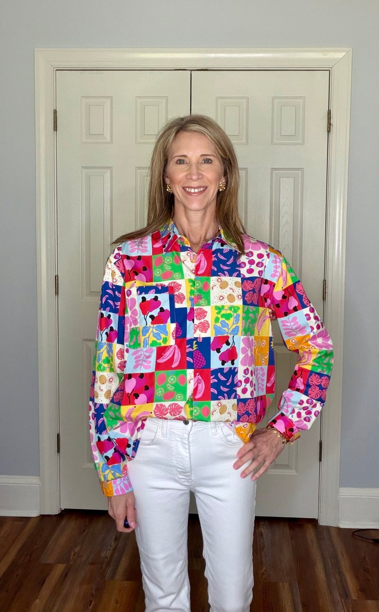 TROPICAL PATCHWORK TOP BY KARLIE - Gopher Lane Boutique & Gifts
