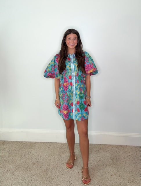 TROPICAL VIBES SHIRT DRESS BY KARLIE - Gopher Lane Boutique & Gifts