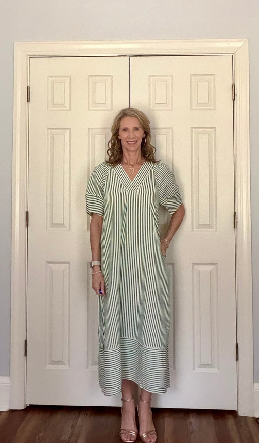 VERANDA STRIPED MAXI DRESS - Gopher Lane Boutique & Gifts