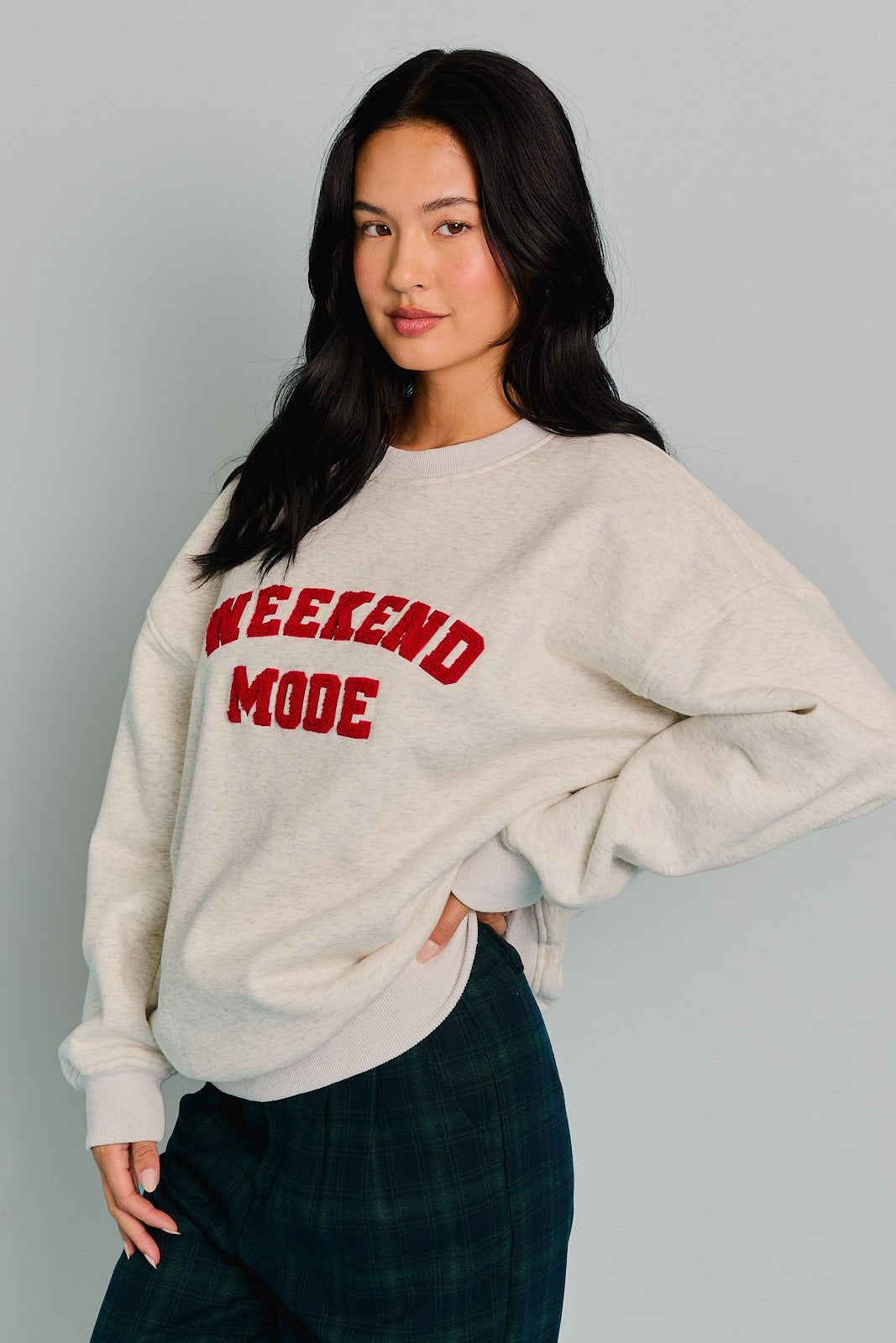 "WEEKEND MODE" FLEECE SWEATSHIRT - Gopher Lane Boutique & Gifts