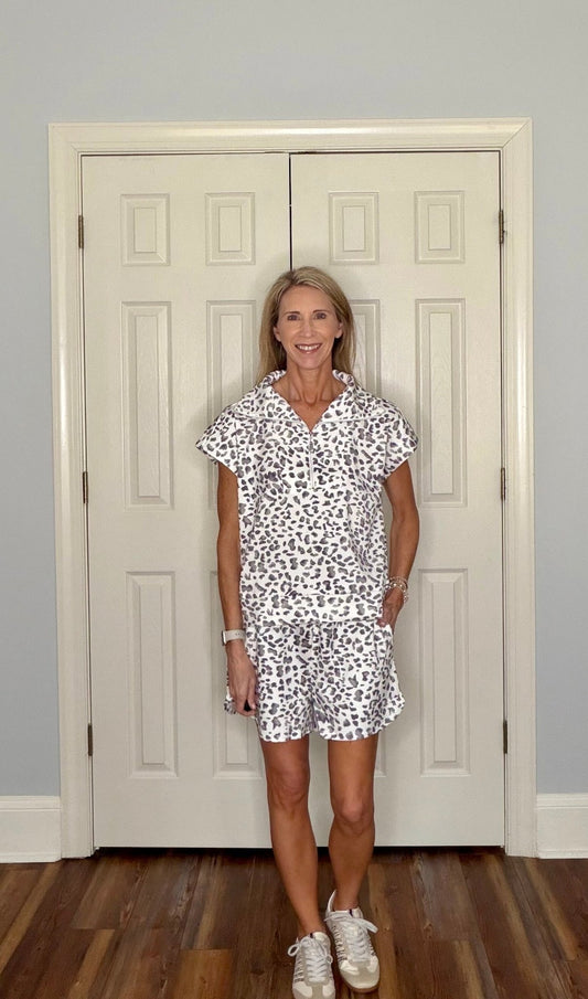 WILD SPIRIT LEOPARD QUARTER - ZIP TOP - Gopher Lane Boutique & Gifts