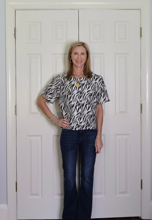 WILDER ZEBRA TOP - Gopher Lane Boutique & Gifts