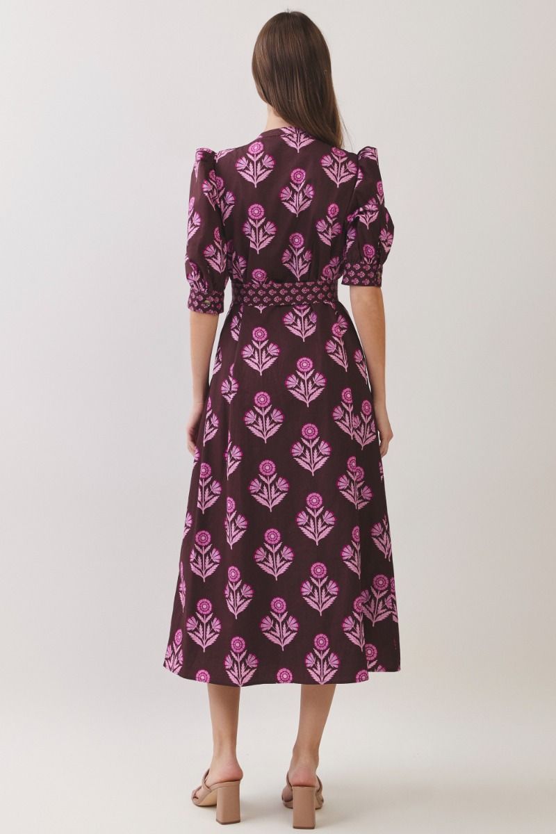 WILDFLOWER MOCHA DRESS - Gopher Lane Boutique & Gifts